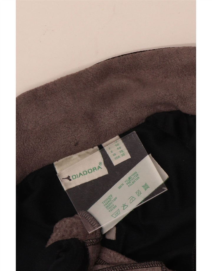 Diadora Herren-Trainingsanzugoberteil, UK-Größe 38, mittelgraues Colourblock-Polyester