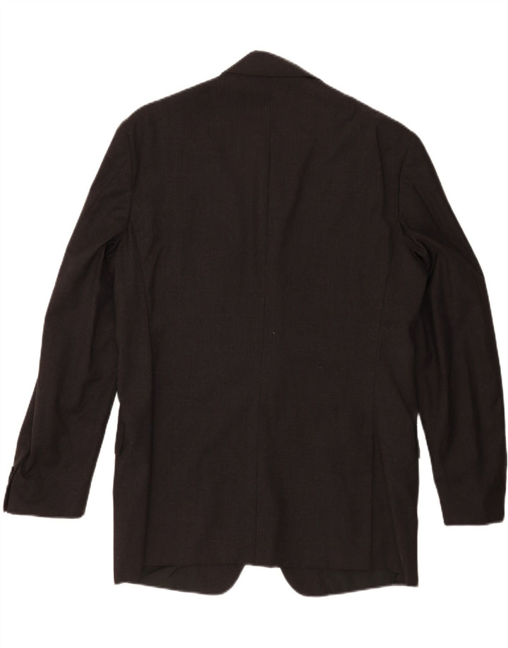 Cerruti 1881 Herren-Blazer mit 3 Knöpfen, IT 50, große schwarze Wolle