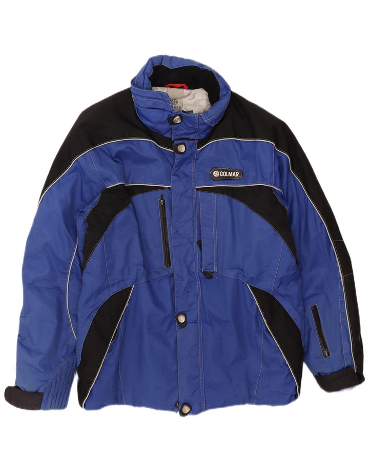 Colmar Herren Skijacke UK 40 Large Blue Colourblock Nylon