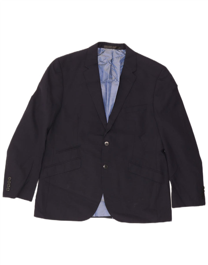 Marks & Spencer Herren-Blazer mit 2 Knöpfen, UK 42, große marineblaue Wolle
