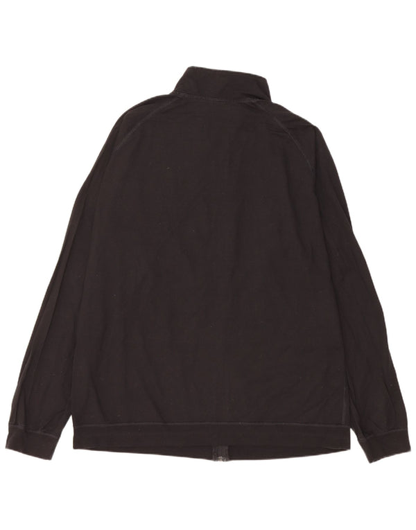 Trigema Herren-Trainingsanzug-Oberteil, Jacke, XL, Schwarz, Baumwolle