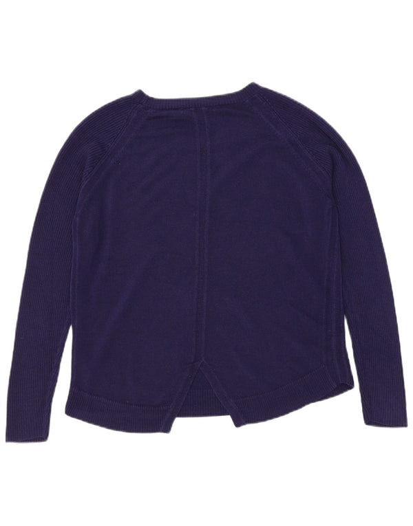 Marks & Spencer Damen-Pullover mit U-Boot-Ausschnitt, Gr. 12, mittleres Marineblau