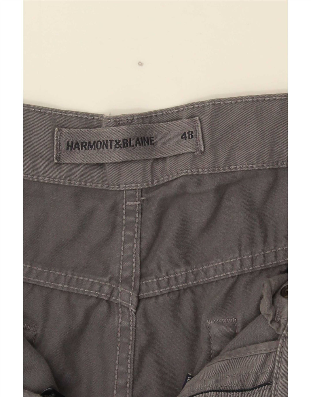 Harmont & Blaine Gerade Freizeithose für Herren IT 48 Mittelgraue Baumwolle
