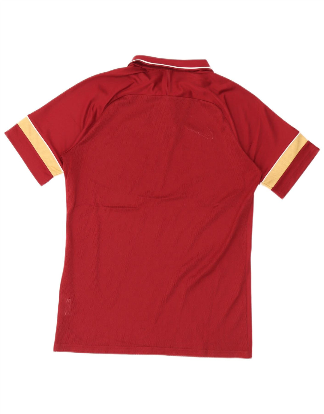 Nike Herren Dri Fit Poloshirt Medium Burgunderrot gestreift aus Polyester