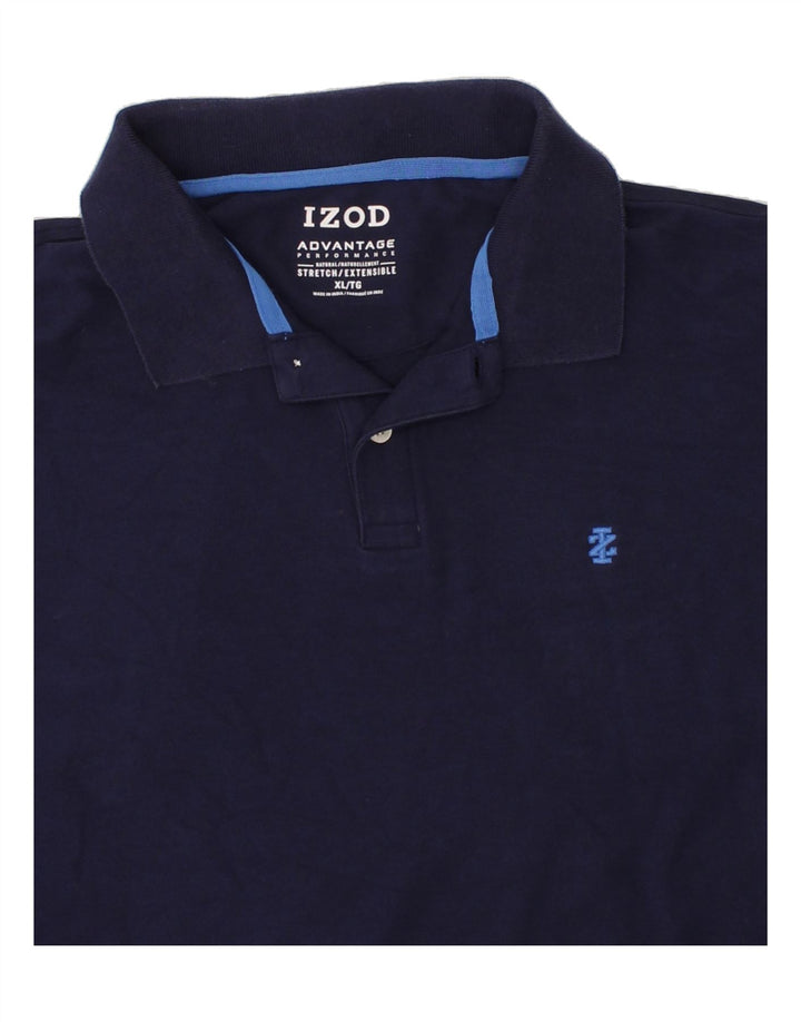IZOD Mens Tall Polo Shirt XL Navy Blue Vintage Izod and Second-Hand Izod from Messina Hembry 