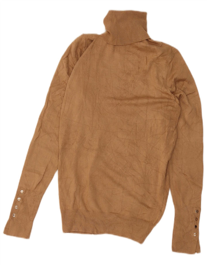 Rollkragenpullover für Damen von Zara, Gr. 12, Mittelbraun
