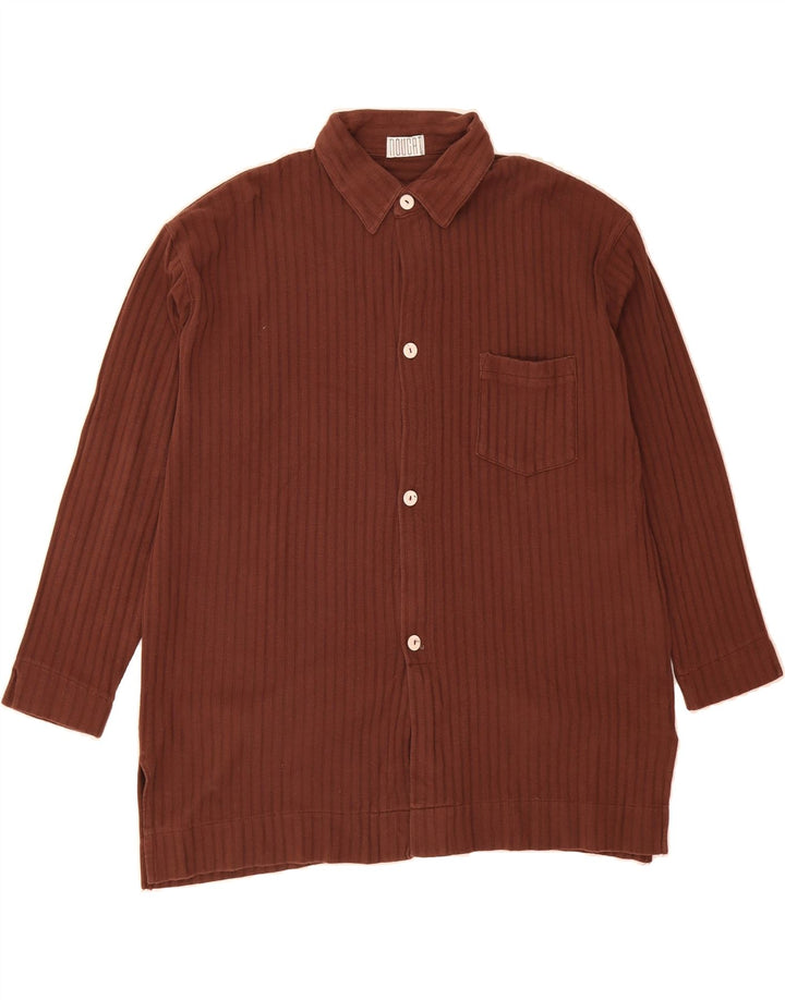 NOUGAT Womens Shirt UK 18 XL Brown Cotton Vintage Nougat and Second-Hand Nougat from Messina Hembry 