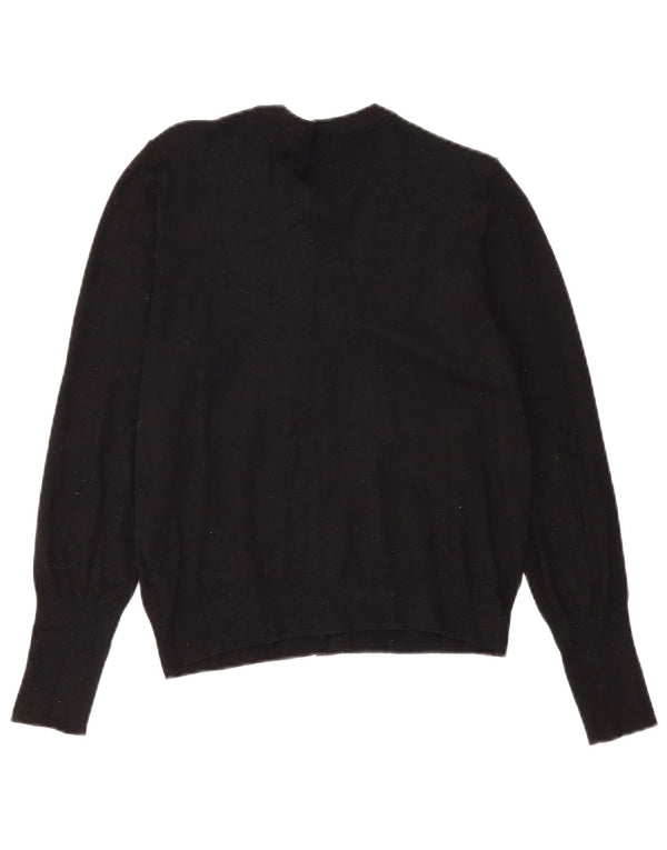 Marks & Spencer Damen-Cardigan-Pullover UK 12 Mittelschwarze Viskose