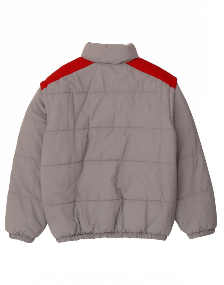 MCROSS Herren Wattierte Jacke IT 48 Mittelgraues Polyamid