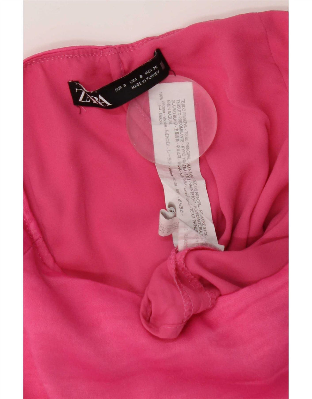 Zara Damen Skort Small W26 Rosa Viskose