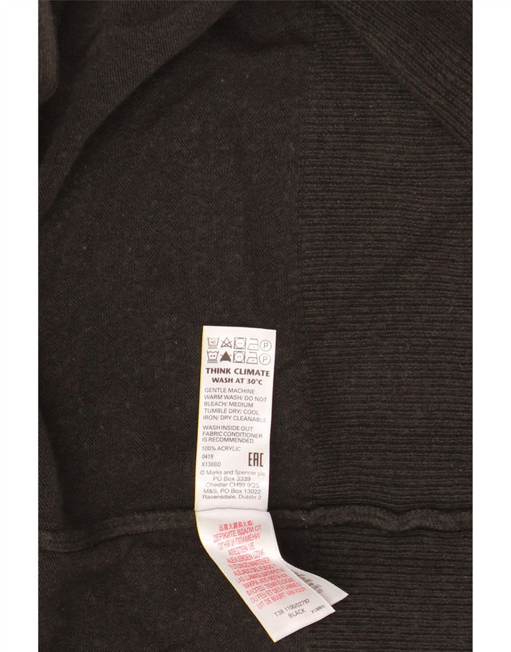 Marks & Spencer Offener Damen-Cardigan-Pullover UK 16 Large Schwarz Acryl
