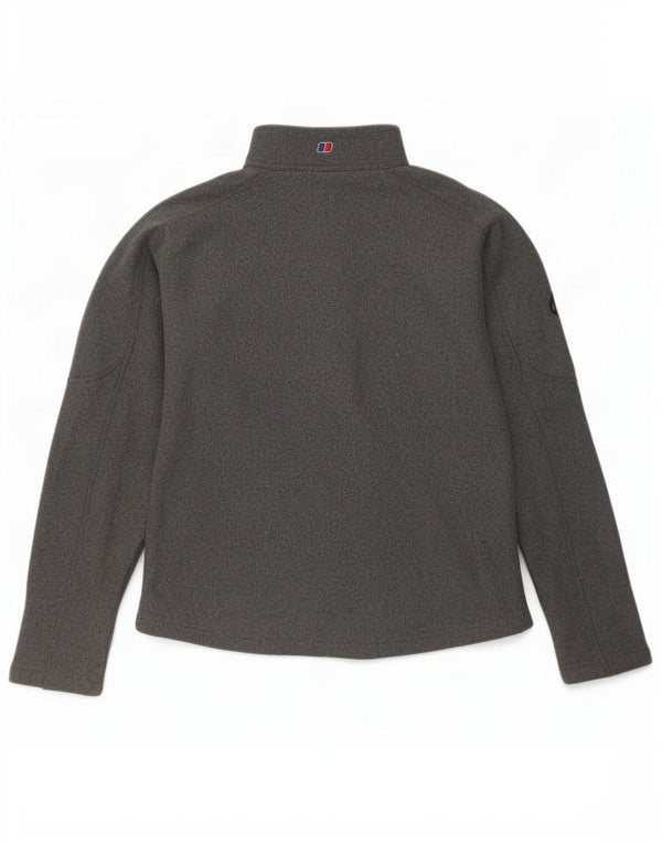 Berghaus Damen-Sweatshirt mit Reißverschluss am Hals, UK 12, mittelgrau, Polyester