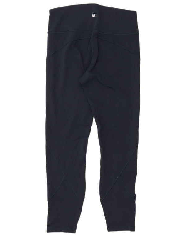 LULULEMON Damen Leggings US 10 Large Marineblaues Nylon