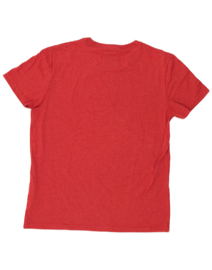 Superdry Herren-T-Shirt mit Grafik, Größe L, aus roter Baumwolle