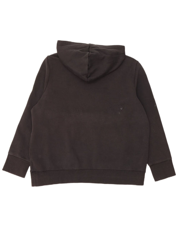 ADIDAS Damen Graphic Hoodie Pullover UK 24/26 2XL Schwarze Baumwolle