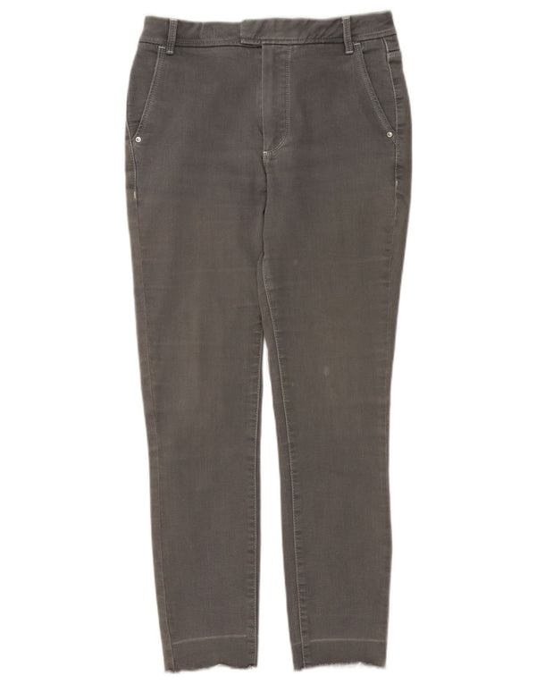 Massimo Dutti Damen Skinny Chino-Hose W26 L26 Grau