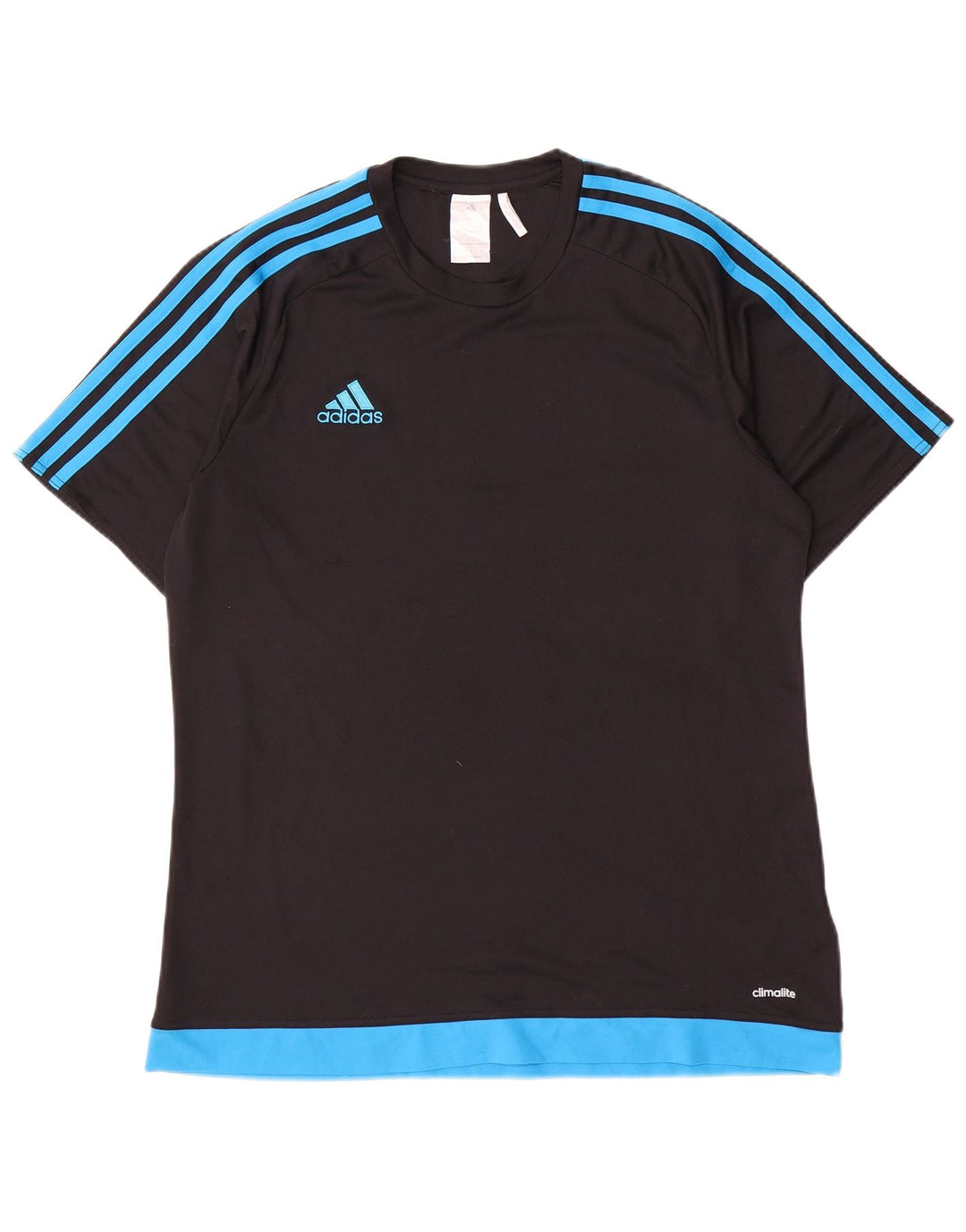 Adidas Herren Climalite T-Shirt Top Large Schwarz Polyester