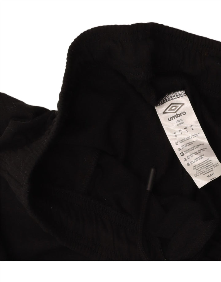 UMBRO Herren-Sportshorts, mittelgroß, schwarze Baumwolle