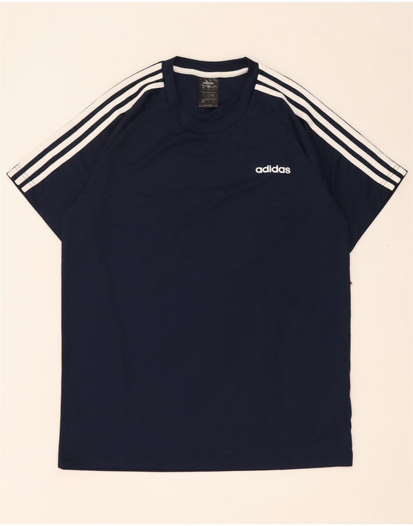 Adidas Herren Climalite T-Shirt Top Medium Marineblau Polyester