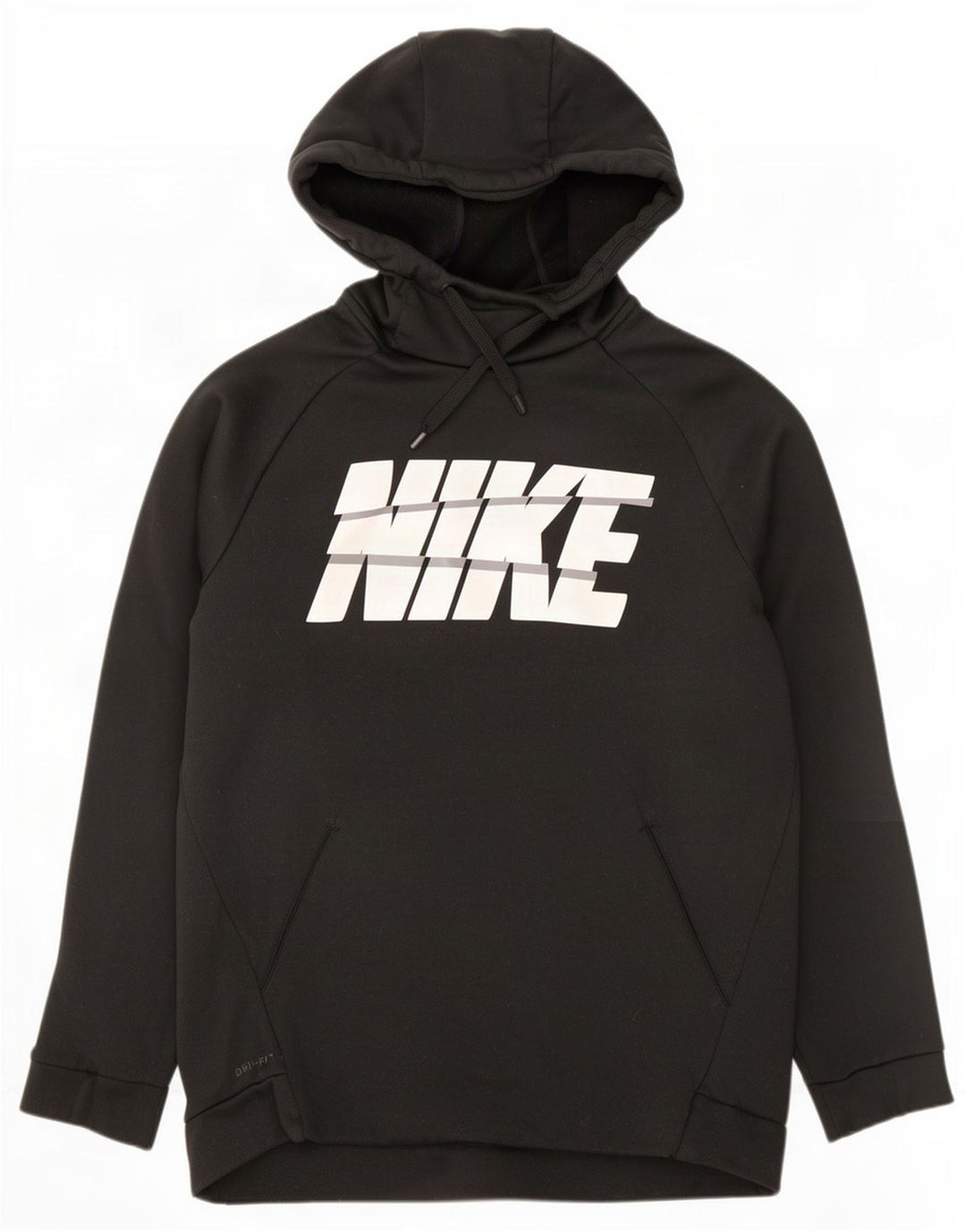 Nike Herren Dri Fit Graphic Kapuzenpullover Mittelschwarzes Polyester