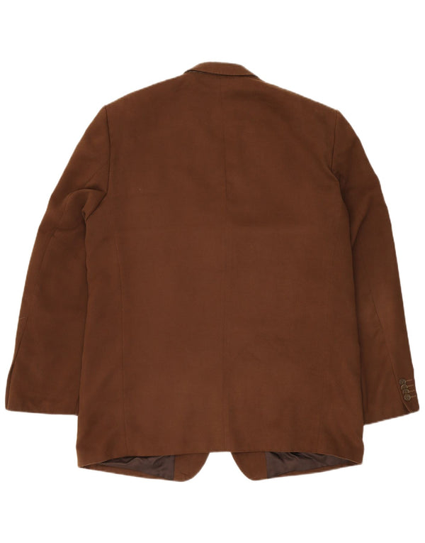 ROBBIE Herren-Blazer mit 3 Knöpfen, UK 42, XL, braun, Polyester