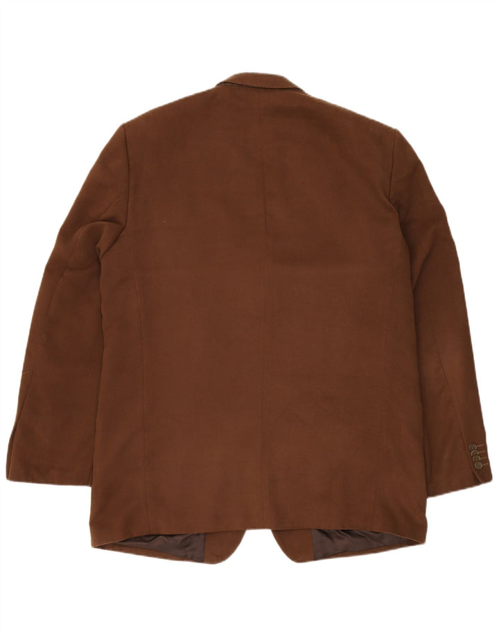ROBBIE Herren-Blazer mit 3 Knöpfen, UK 42, XL, braun, Polyester