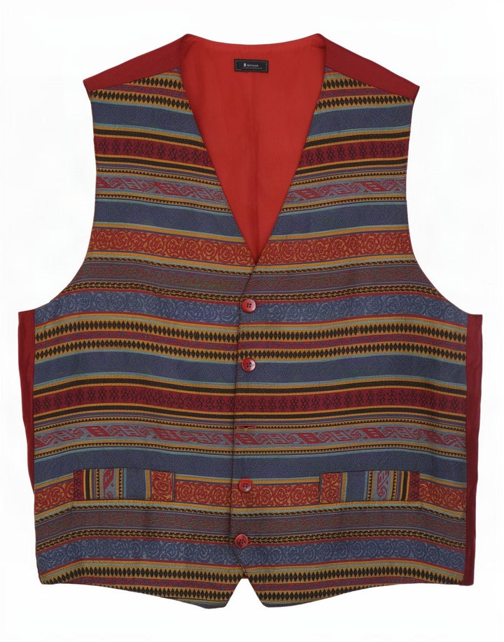 Vintage Herrenweste Medium Mehrfarbig Fair Isle