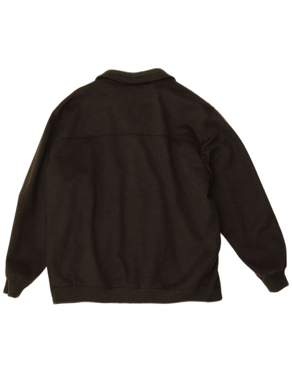 MERLET Herren Bomberjacke IT 56 3XL Khaki Wolle