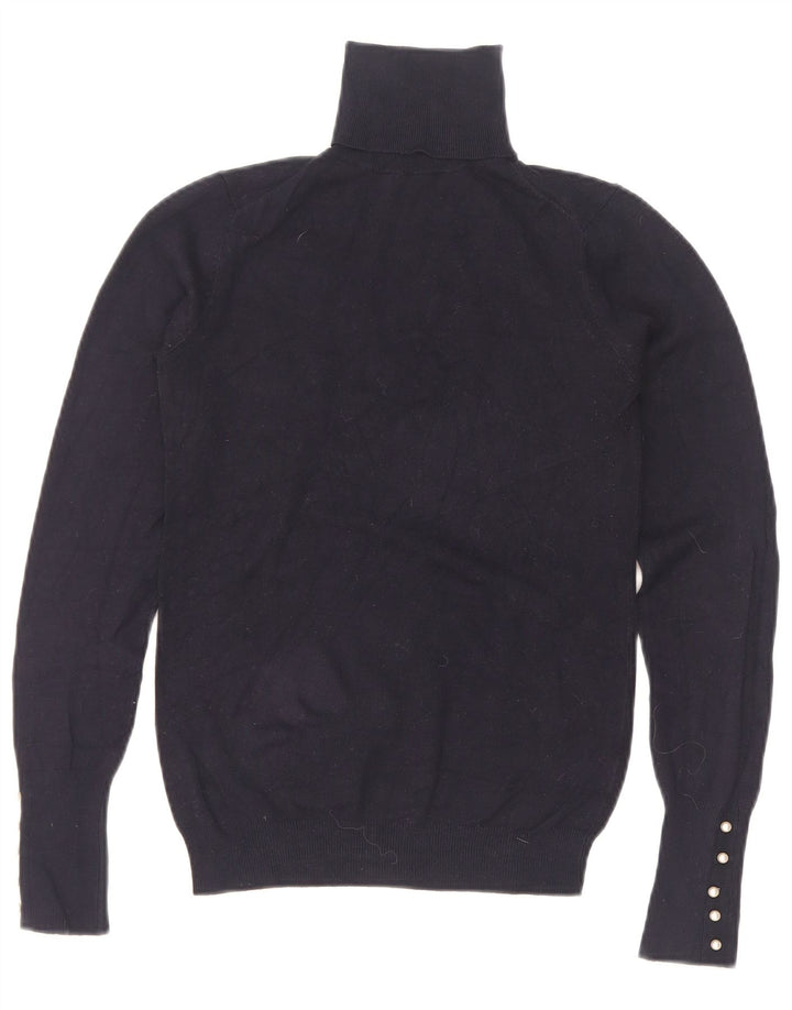 Rollkragenpullover für Damen von Zara, Gr. 8, Marineblau