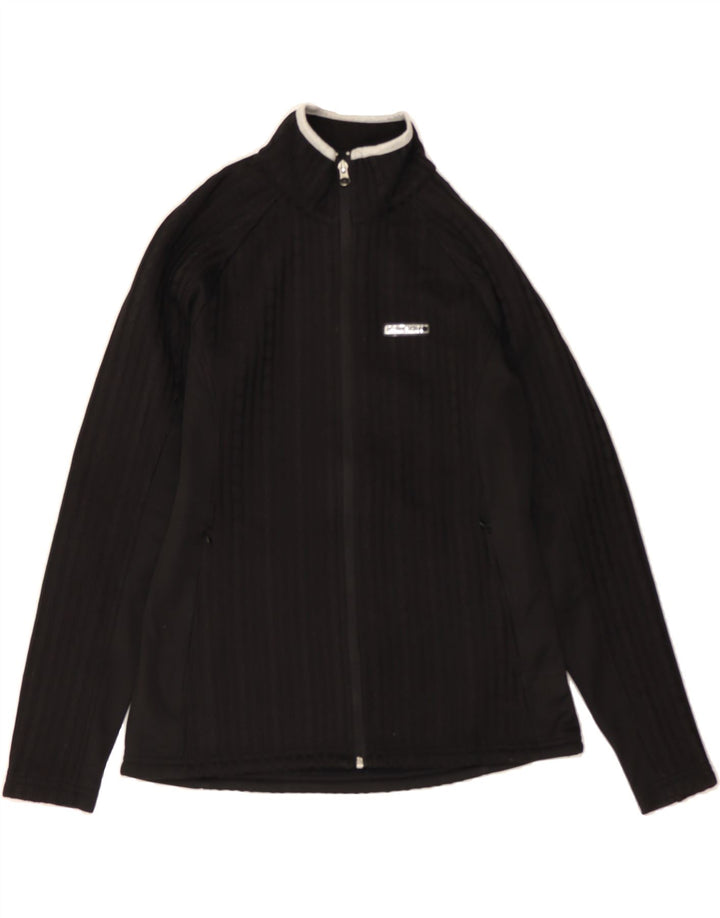 ICEPEAK Womens Tracksuit Top Jacket UK 14 Large Black Vintage Icepeak and Second-Hand Icepeak from Messina Hembry 