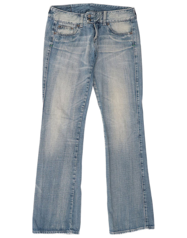 Benetton Damen Bootcut Jeans W28 L33 Blau