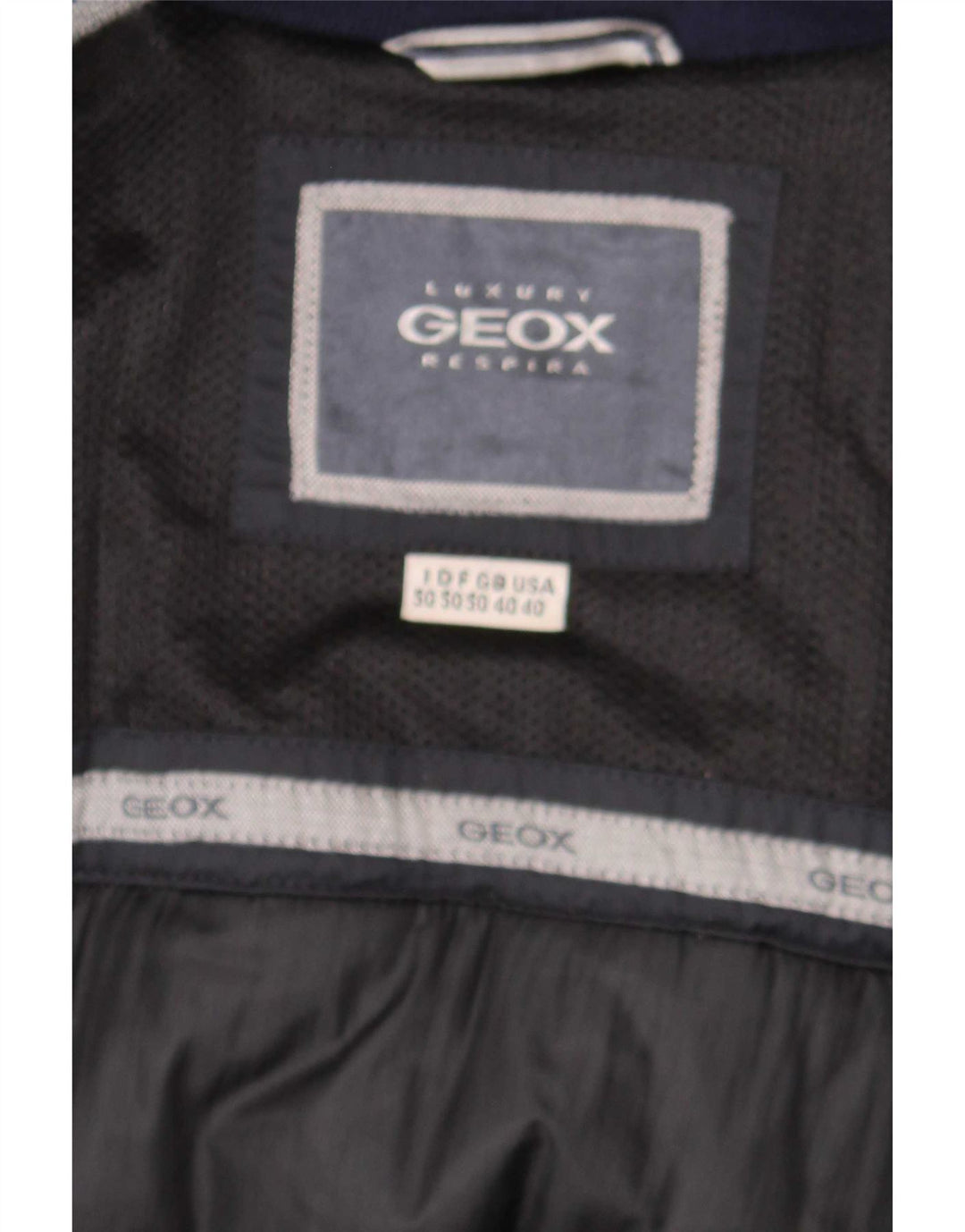 Geox Herren Respira Wattierte Jacke UK 40 Large Schwarz