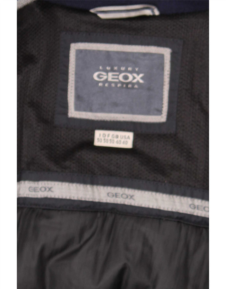Geox Herren Respira Wattierte Jacke UK 40 Large Schwarz