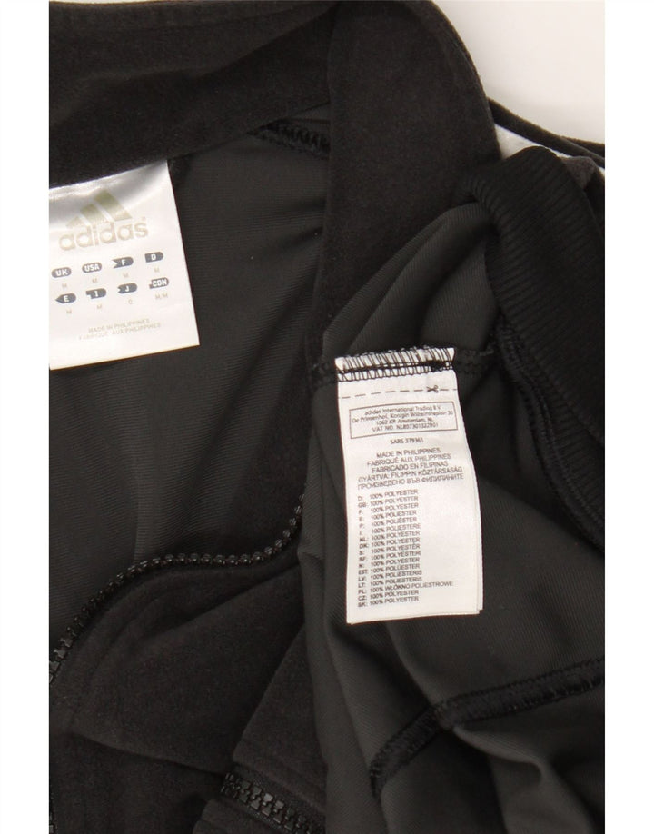 Adidas Herren Fleecejacke UK 38 Medium Schwarz Polyester