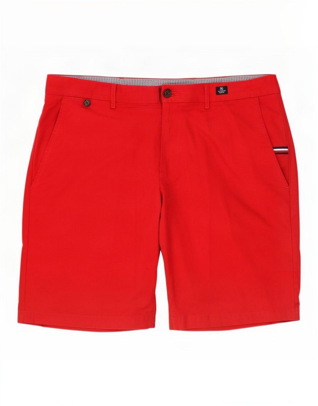 Tommy Hilfiger Herren Chino Shorts W38 XL Rot Baumwolle