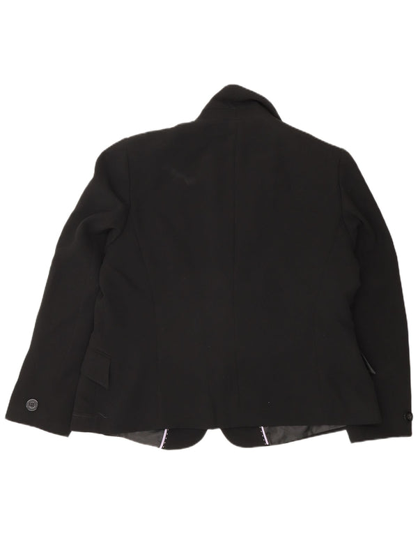 Marks & Spencer Damen 1-Knopf-Blazerjacke UK 18 XL Schwarz