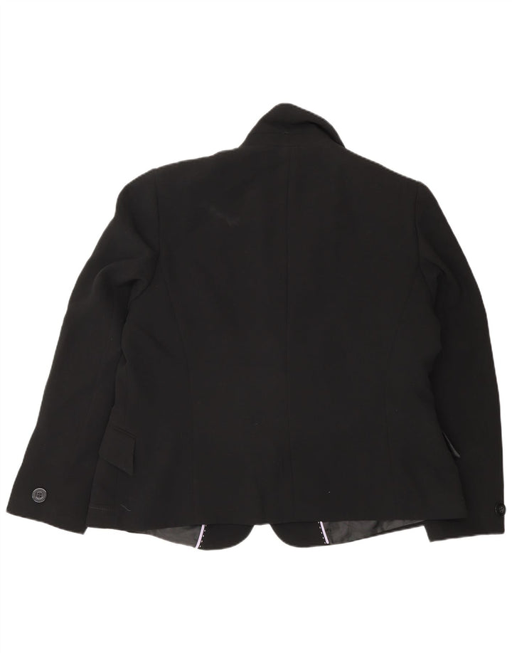 Marks & Spencer Damen 1-Knopf-Blazerjacke UK 18 XL Schwarz