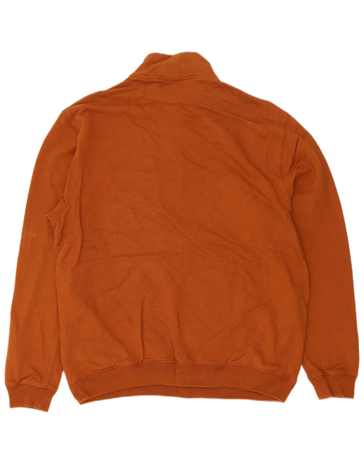 Gap Herren-Sweatshirt mit Reißverschluss am Hals, mittelbraune Baumwolle