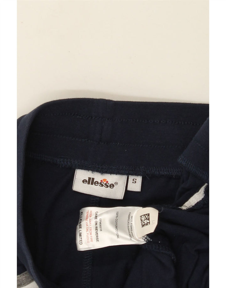 ELLESSE Herren-Sportshorts mit Grafik, Größe S, marineblaue Baumwolle
