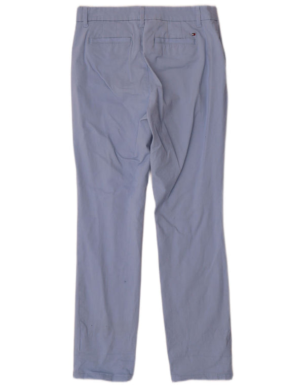Tommy Hilfiger Slim Chino-Hose für Damen, US 4, Größe S, W28, L28, Blau, Baumwolle