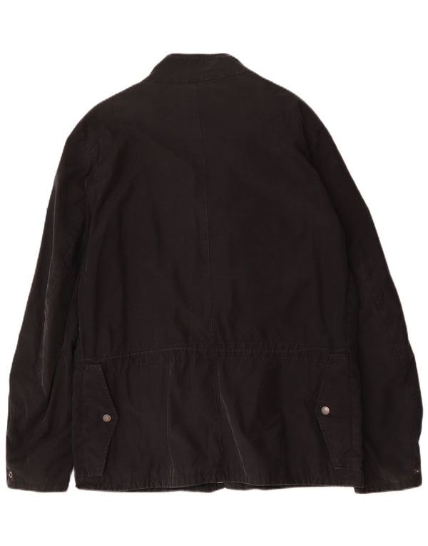 Kappa Herren Utility Jacke UK 40 Large Schwarz Baumwolle