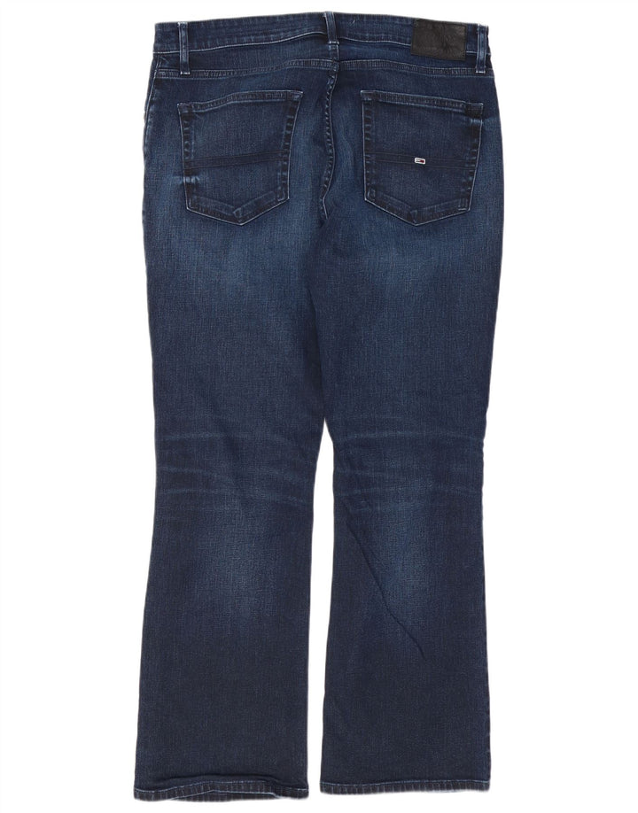 TOMMY HILFIGER Herren Bootcut Jeans W34 L30 Blaue Baumwolle