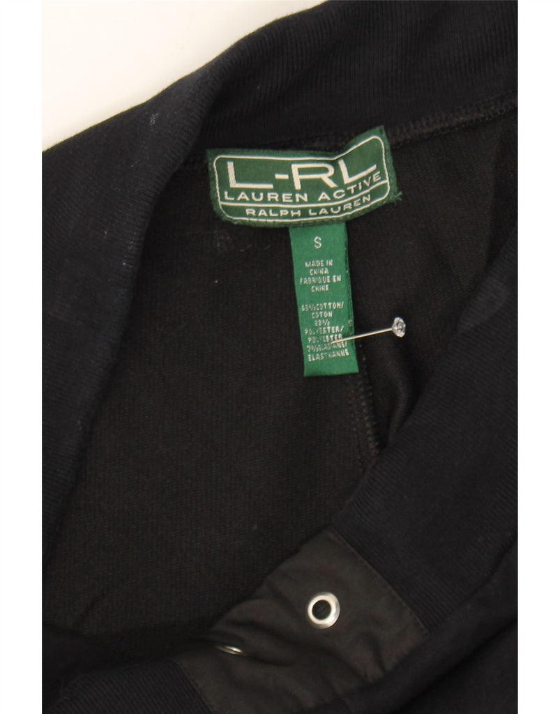 RALPH LAUREN Womens Tracksuit Trousers UK 10 Small  Black Cotton Vintage Ralph Lauren and Second-Hand Ralph Lauren from Messina Hembry 