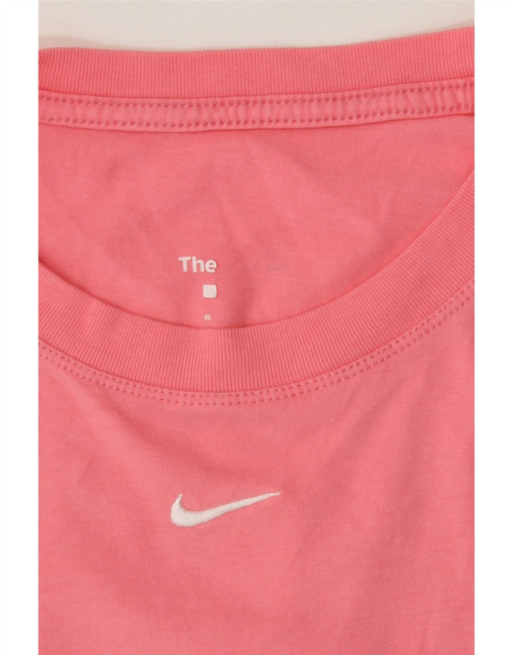 NIKE Mens T-Shirt Top XL Pink Cotton Vintage Nike and Second-Hand Nike from Messina Hembry 