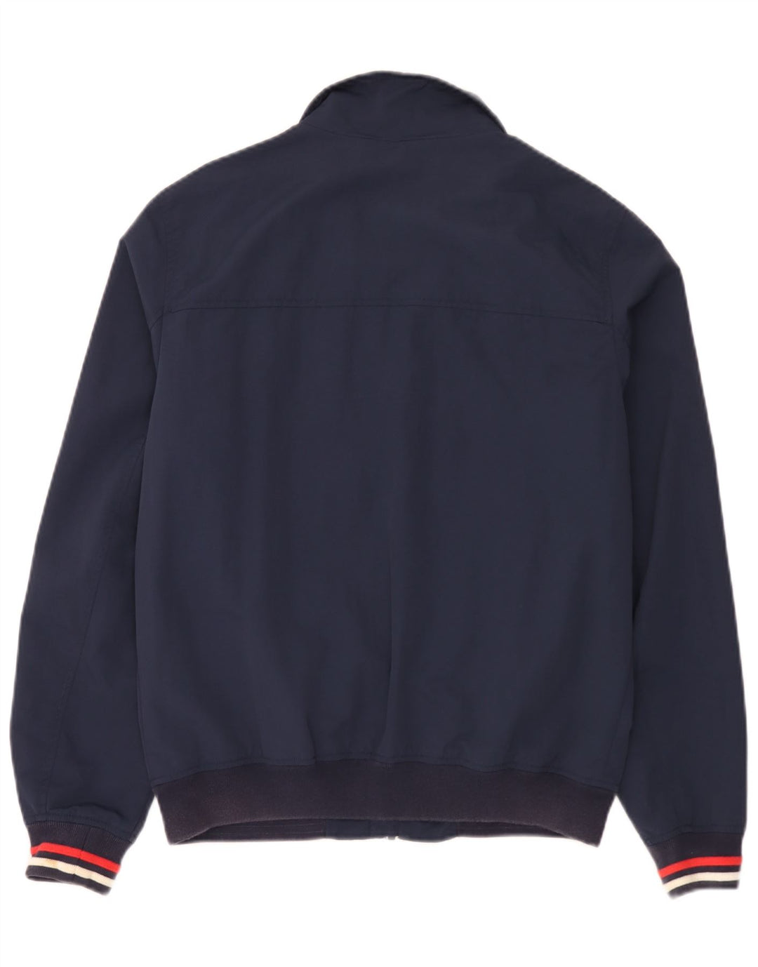 Tommy Hilfiger Herren Bomberjacke UK 38 Medium Navy Blue Gestreiftes Polyamid