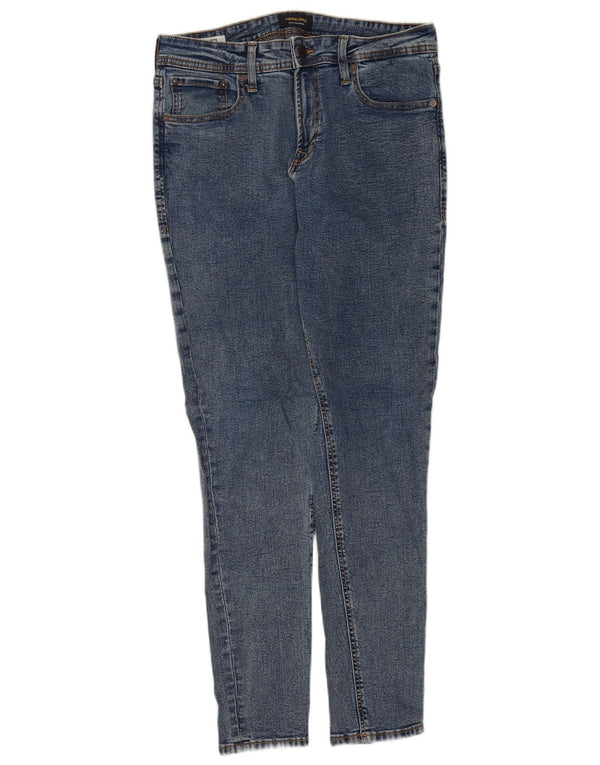 JACK & JONES Herren Slim Jeans W33 L32 Blaue Baumwolle