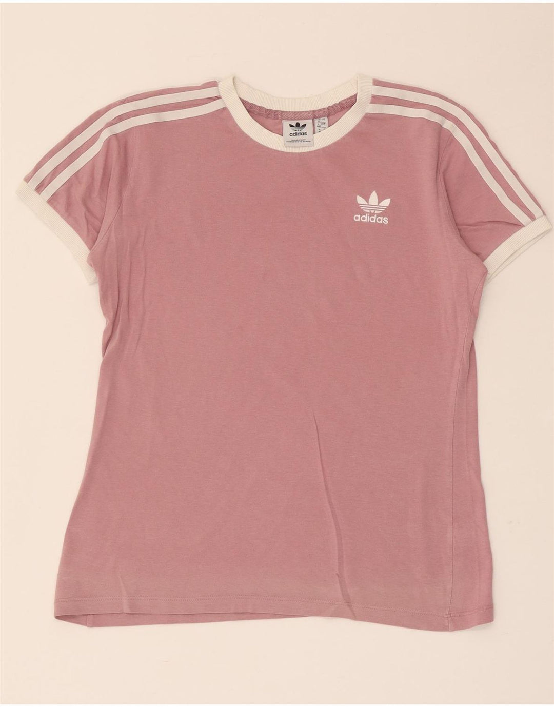 Adidas Damen T-Shirt Top UK 12 Mittelrosa