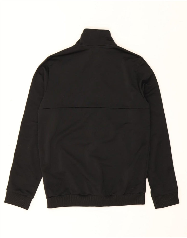 Adidas Jungen Trainingsanzug Top Jacke 11-12 Jahre Schwarzes Polyester