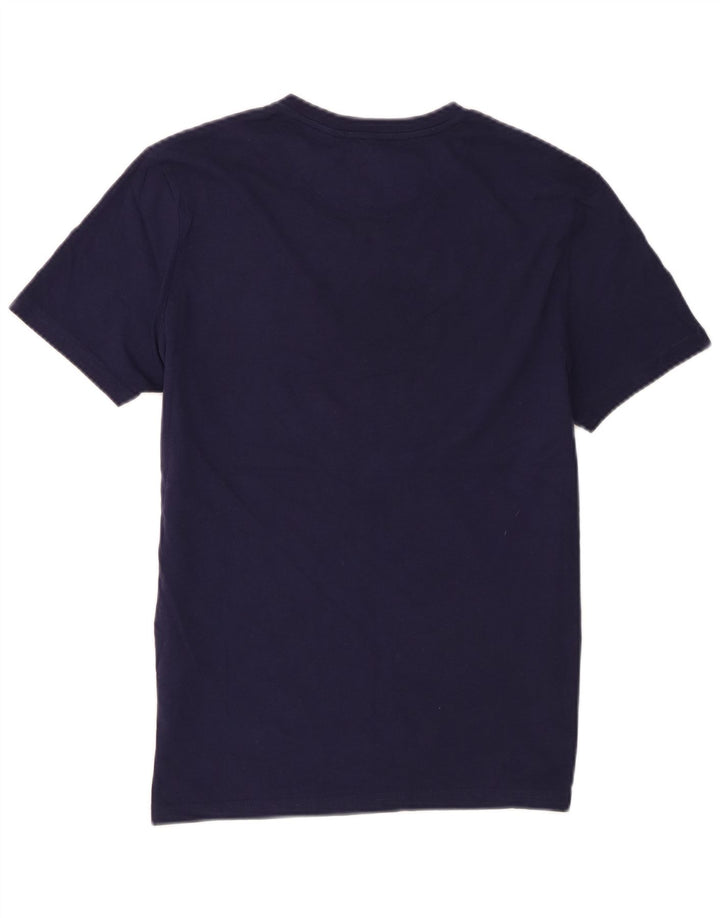 Lyle & Scott Herren T-Shirt Top Small Marineblau Baumwolle