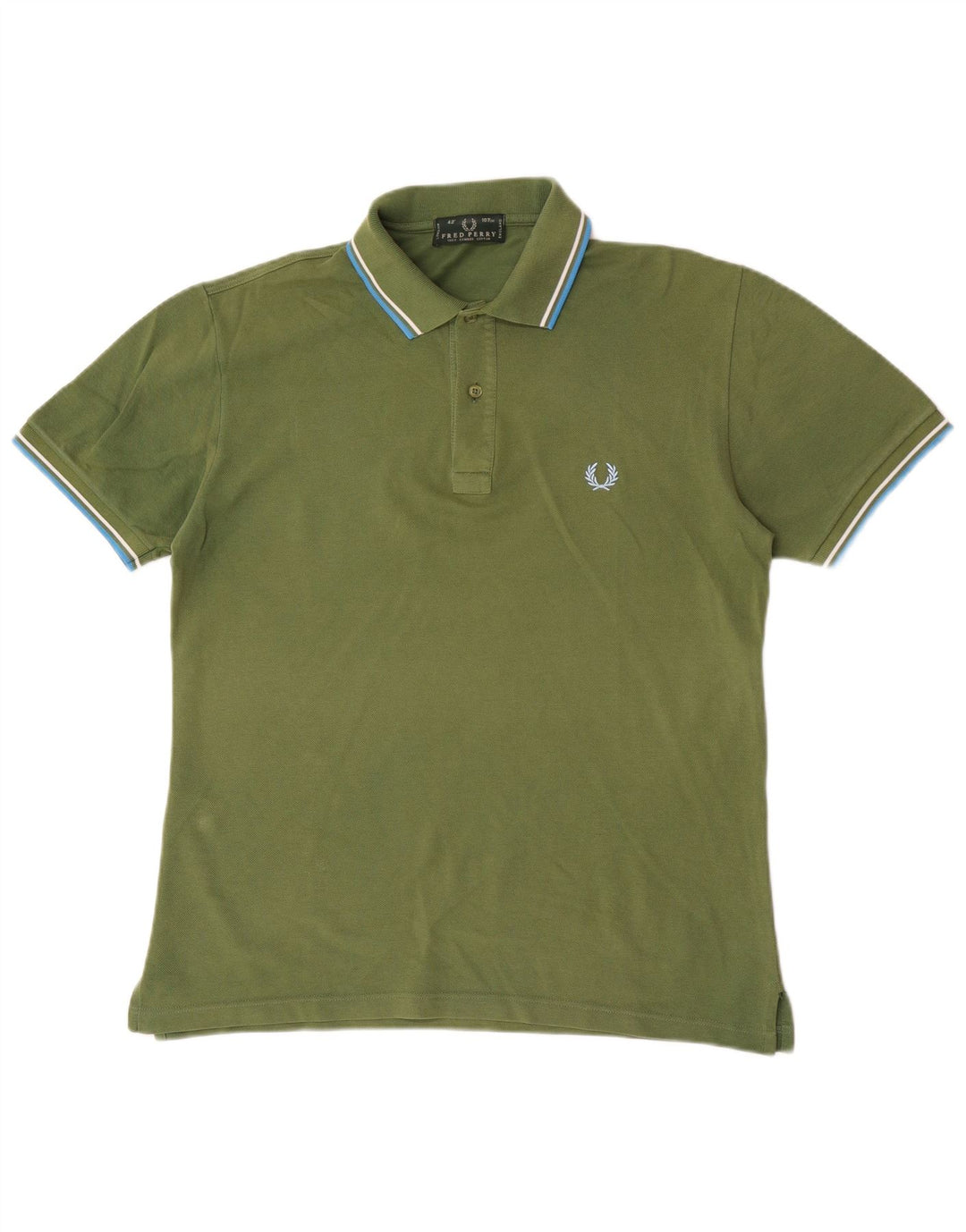 FRED PERRY Herren-Poloshirt aus mittelgrüner Baumwolle